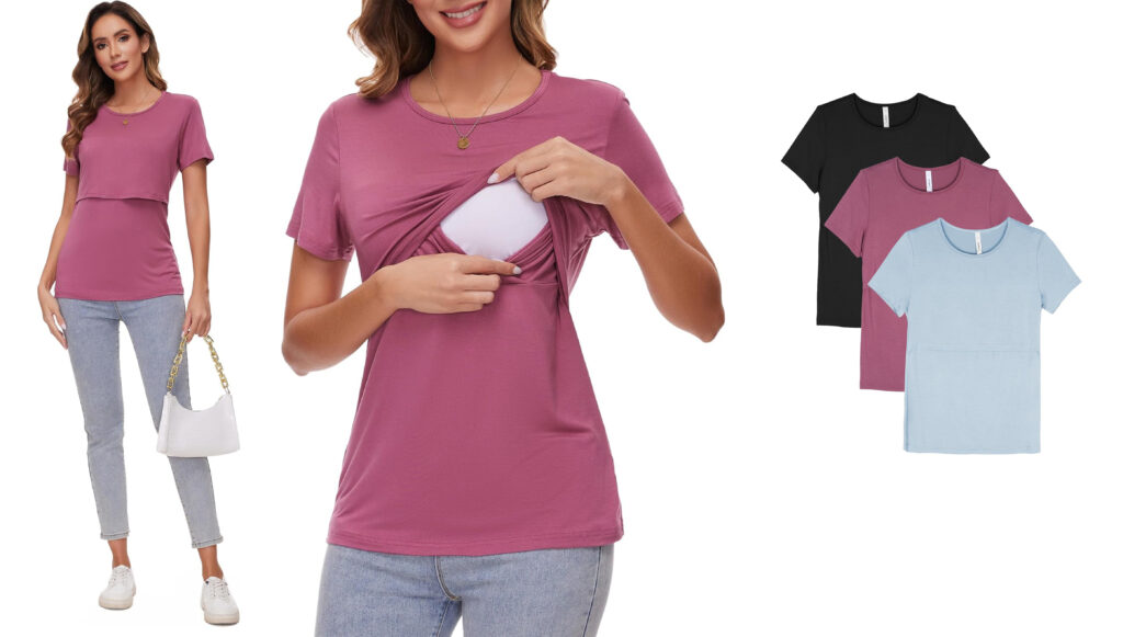 nursing shirts for breastfeeding